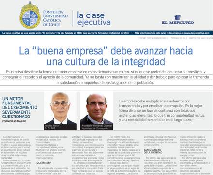 buena empresa, cultura de la integridad