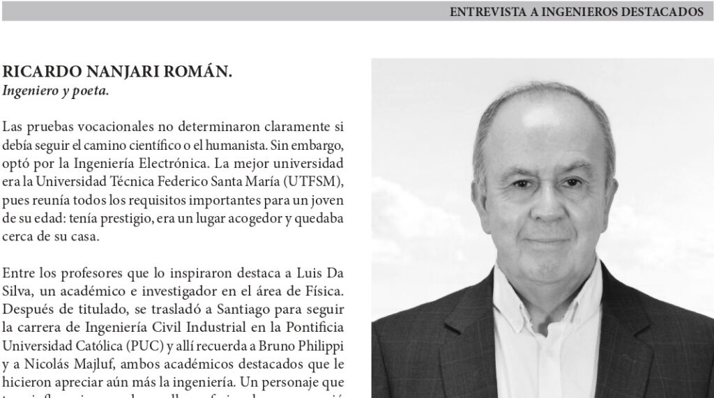 Ricardo Nanjari Roman, Revista Chilena de Ingenieria